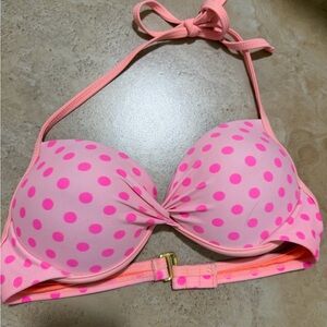 Arizona Jean Company Pink Polka Dot Bikini Top